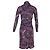 Abito con stampa Paisley Etro con sciarpa in poliestere viola Porpora - vista 3