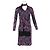 Abito con stampa Paisley Etro con sciarpa in poliestere viola Porpora - vista 4