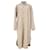 Autre Marque The Frankie Shop Buttoned Long Coat in Beige Wool   ref.2008568