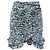 Isabel Marant Rüsch Blumen Minirock aus blauer Polyester