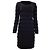 Alaïa Vestido mini de manga longa Alaia em lã virgem preta Preto