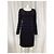 Alaïa Vestido mini de manga longa Alaia em lã virgem preta Preto - vista 6