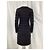 Alaïa Vestido mini de manga longa Alaia em lã virgem preta Preto - vista 8