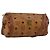 Borsa a spalla MCM Vicetos Logogram in pelle PVC marrone Auth ki5337