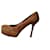 Escarpins Yves Saint Laurent Tribtoo 80 Marron  - vue 1