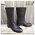 Botas Prada de cuero marrón oscuro - vista 3