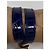 Bracciale Hermès Kelly double tour blu elettrico, pelle di alligatore - vista 3