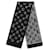 Louis Vuitton Logomania Shine black silver scarf Silk Wool  ref.2008847
