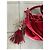 Borsa a tracolla Lancel Brigitte Bardot BB in velluto rosso - vista 3
