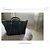 Borsa tote Chanel Deauville in pelle nera Nero - vista 10