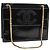 Borsa a Spalla CHANEL Smalto Nero Oro CC Auth 110814 D'oro