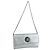 Autre Marque Borsa a spalla a catena in pelle argento Auth 110794