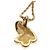 Collana Christian Dior metallo oro Auth FF5523 D'oro - vista 11