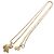 Collana Christian Dior metallo oro Auth FF5523 D'oro - vista 2
