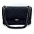 Chanel 2.55 Tasche aus gestepptem Jersey mit Reptil-Effekt Schwarz - Ansicht 2