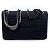 Chanel 2.55 Tasche aus gestepptem Jersey mit Reptil-Effekt Schwarz - Ansicht 4