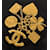 Spilla CC Chanel dorata con charm D'oro  - vista 3
