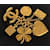 Spilla CC Chanel dorata con charm D'oro  - vista 4