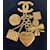 Spilla CC Chanel dorata con charm D'oro  - vista 6