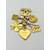 Spilla CC Chanel dorata con charm D'oro  - vista 7