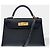 Hermès Sac HERMES Kelly Mini en Cuir Noir - 102473