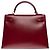 Hermès Sac HERMES Kelly 32 en Cuir Bordeaux - 102453 - vue 4