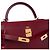 Hermès Sac HERMES Kelly 32 en Cuir Bordeaux - 102453 - vue 7