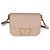 Borsa a Spalla Prada Cipria Saffiano Lux Embleme Rosa Beige