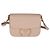 Borsa a Spalla Prada Cipria Saffiano Lux Embleme Rosa Beige - vista 8