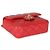 Timeless Chanel Rote gesteppte Lammleder Coco Pins Mini Umhängetasche Pink - Ansicht 7