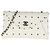 Clutch busta in pelle di agnello bianco Chanel con logo CC e catena Nero
