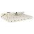 Clutch busta in pelle di agnello bianco Chanel con logo CC e catena Nero - vista 6