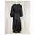 Vestido midi recortado Wayfarer Zimmermann em linho preto - vista 10