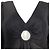 Vestido midi recortado Wayfarer Zimmermann em linho preto - vista 2
