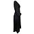 Vestido midi recortado Wayfarer Zimmermann em linho preto - vista 3