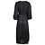 Vestido midi recortado Wayfarer Zimmermann em linho preto - vista 4