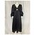 Vestido midi recortado Wayfarer Zimmermann em linho preto - vista 7