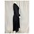 Vestido midi recortado Wayfarer Zimmermann em linho preto - vista 9