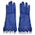 Hermès Hermes Blue Leather Gloves Women  ref.2010813