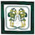 Hermès Carré 90 Green Silk  ref.2012259