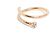 Autre Marque Shiffon Bague TU adjustable Duet Pinky 18K gold and diamond Ring OS adjustable Golden