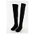 Atelier Mercadal Bottes en daim Noir - vue 3