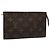 LOUIS VUITTON Monogram Bucket PM Accessory Pouch LV Auth 111892