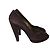 Tacchi PRADA T.EU 36.5 Camoscio Marrone