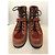 Hermès Botas HERMES T.EU 41 de piel de ternera estilo pony Castaño - vista 3