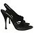 Sandali MANOLO BLAHNIK T.EU 37.5 in suede Nero