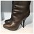 Botines LANVIN T.EU 37.5 Cuero Castaño - vista 4