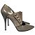 BALMAIN Absätze T.EU 40 Leder Grau