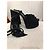 Sandali SAINT LAURENT T.EU 39.5 Camoscio Nero - vista 6