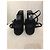 Sandali SAINT LAURENT T.EU 39.5 Camoscio Nero - vista 7